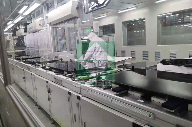 TV module assembly line